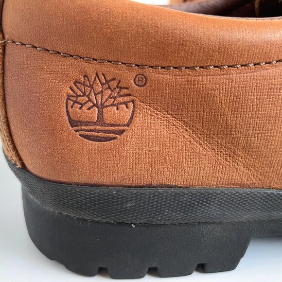 TIMBERLAND Womens Casual Sneakers Size 7M Brown Leather Lace Up Walking Comfort - Picture 2 of 10
